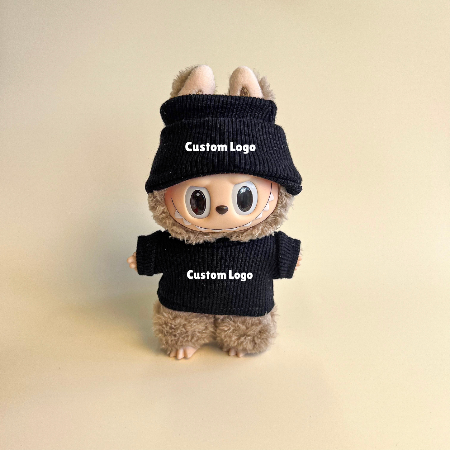 Labubu Custom Logo Outfit – Beanie & Sweater Set (Multiple Colors)