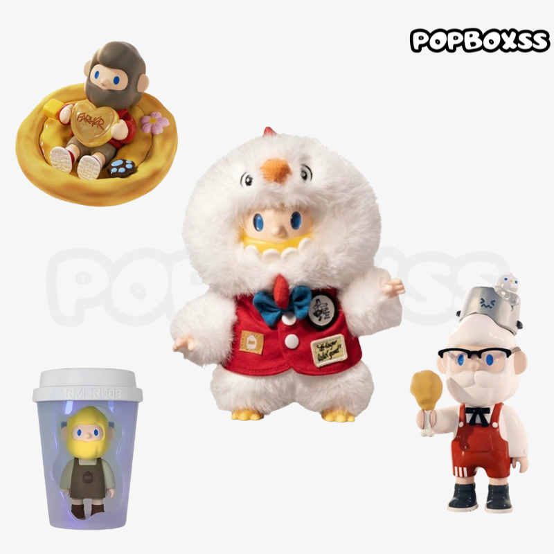 FINDING UNICORN FARMER BOB X KFC SERIES Vinyl plush pendant figurines