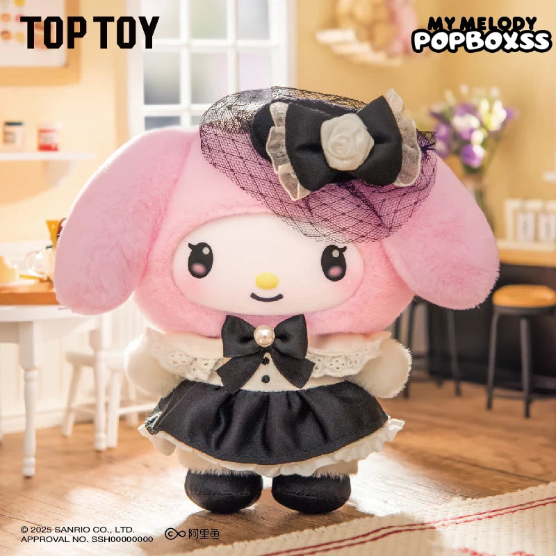 TOP TOY SANRI0 Characters Sisters' Outfit Series Plush Pendant Dolls. Blind Box