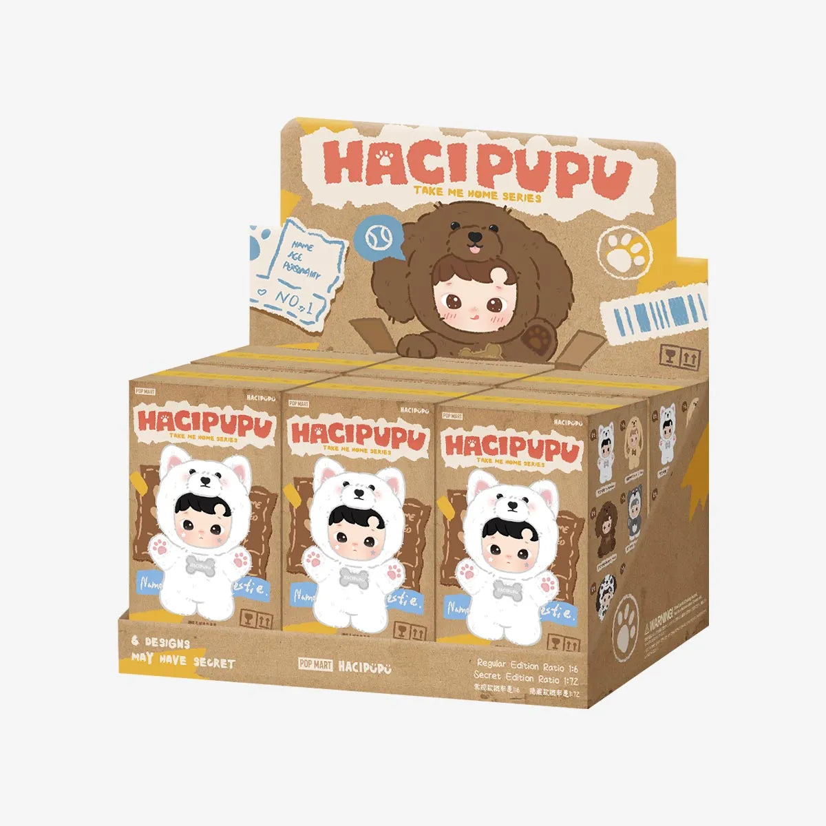POPMART HACIPUPU Take Me Home Series - Vinly Plush Pendant Blind Box (PRE-ORDER)