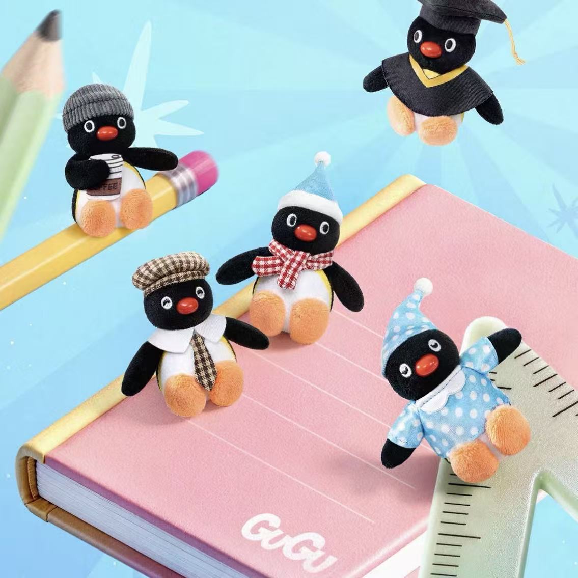 Pingu Gugu Adventure Series Plush Pendant Blind Bag