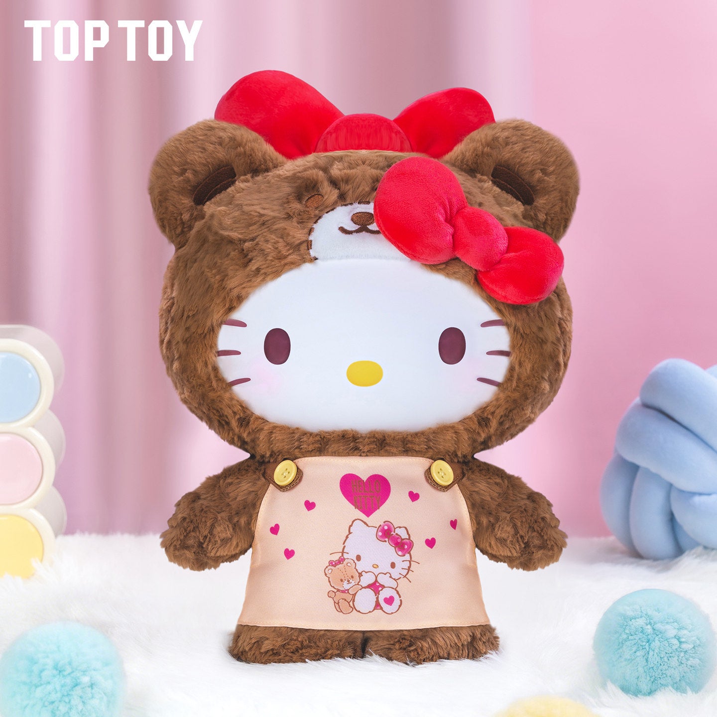 TOP TOY HELLO KITTY Caramel Pajamas peach Pajamas plush toys