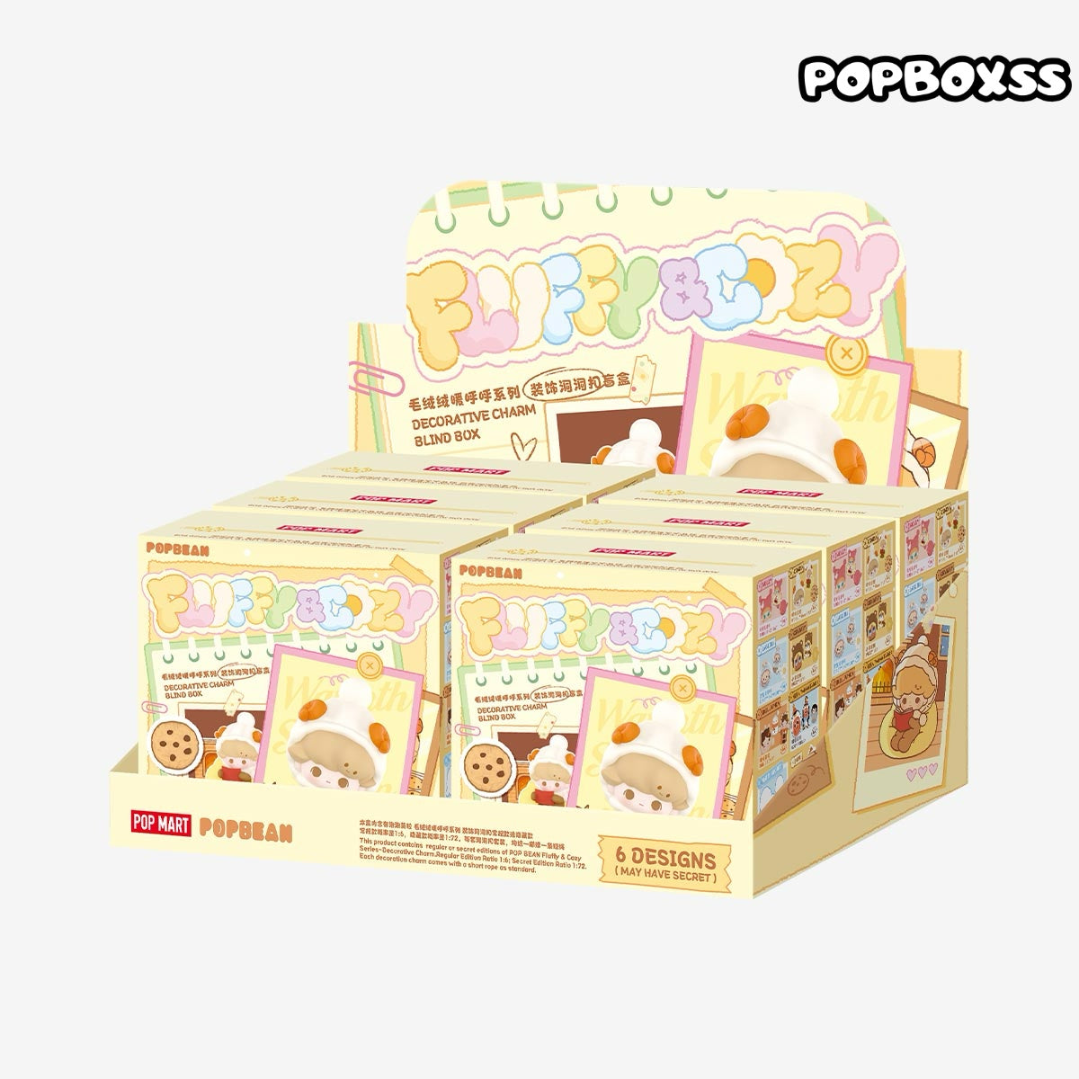 POP BEAN Fluffy & Cozy Series-Decorative Charm Blind Box(PRE-ORDER)
