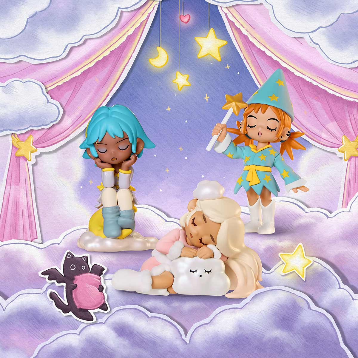 Lil Peach Riot Sleepover Series Figures. Blind Box