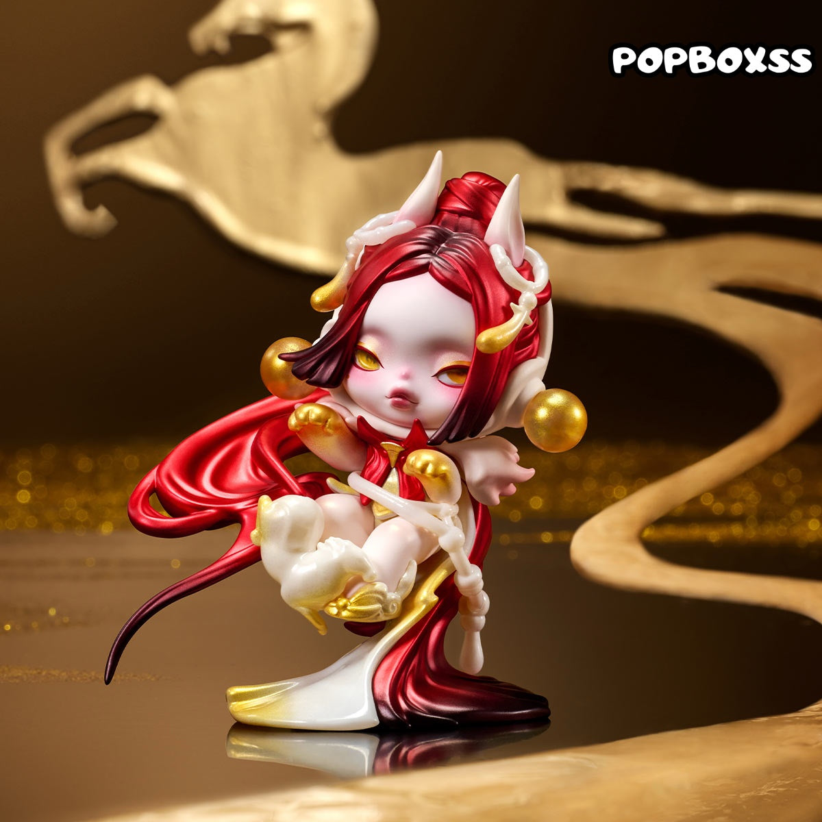 SKULLPANDA Celestial Horse Figure
