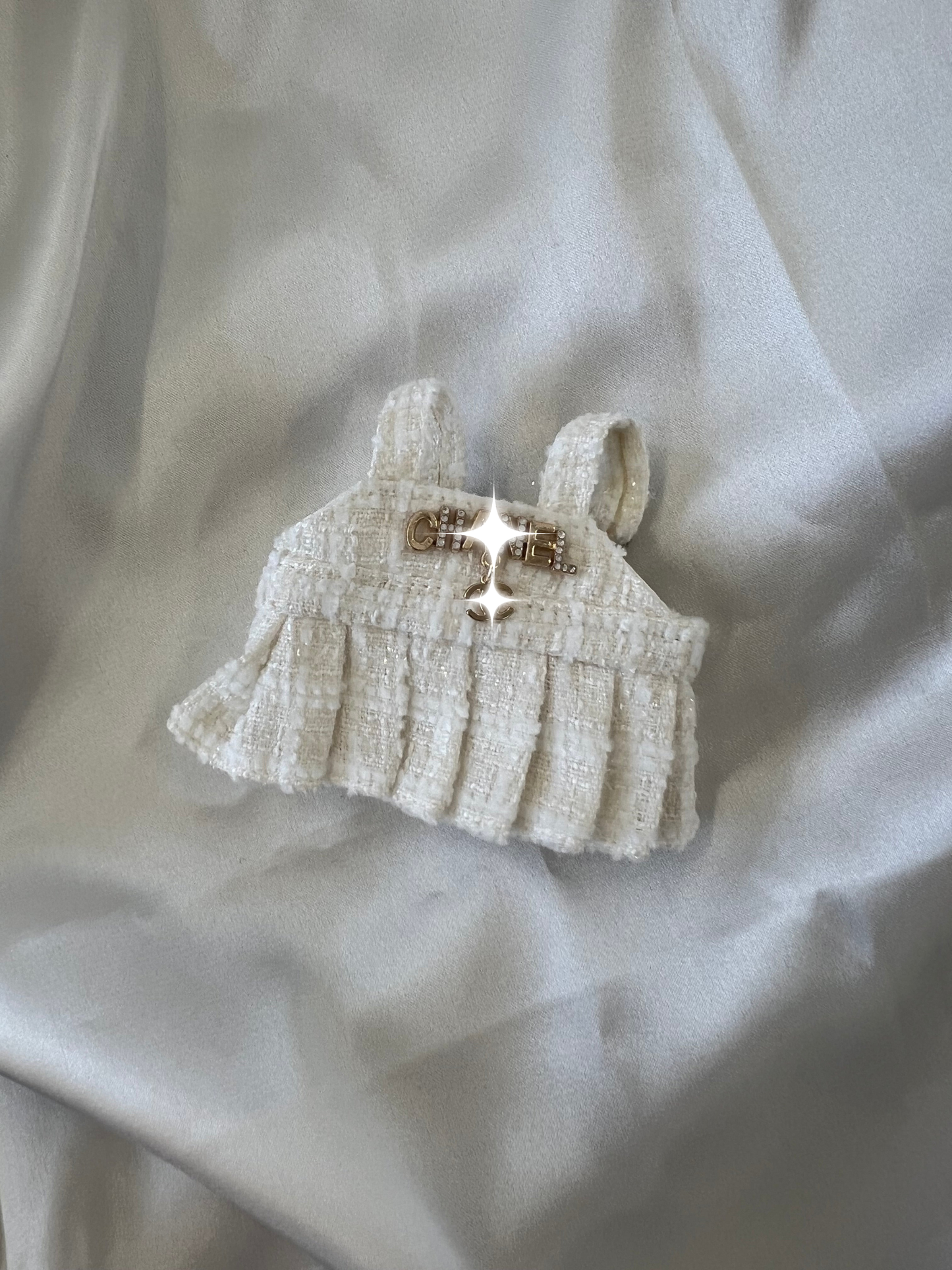 Labubu Ivory Tweed Dress Set