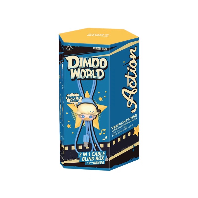 POP MART DIMOO WORLD × DSN Series-2 in 1 Cable. Blind Box