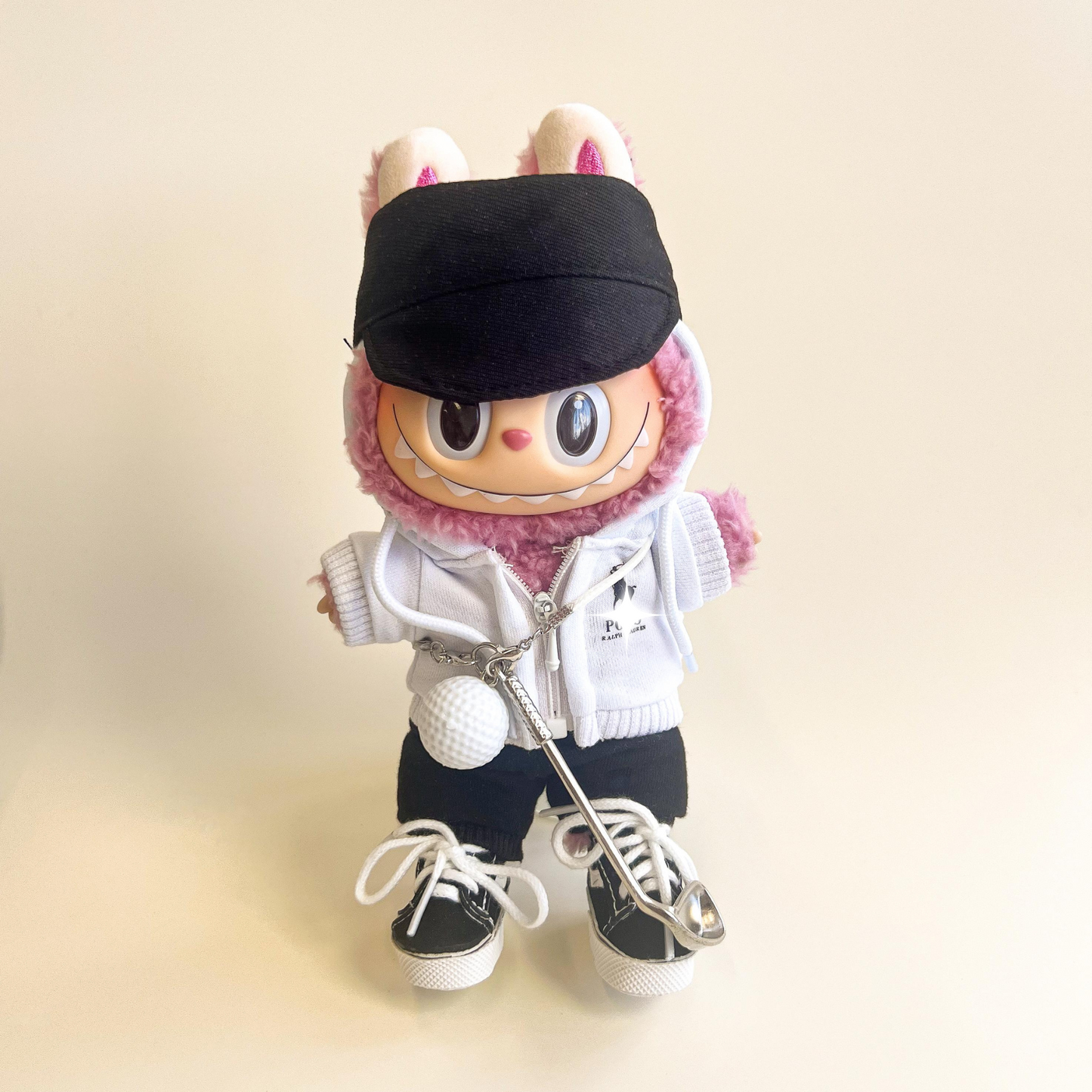 Labubu White Golf Outfit Set (6 Items)