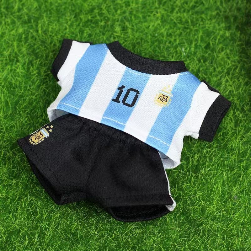 First. second and third generation labubu baby clothes football jersey(No Dolls)