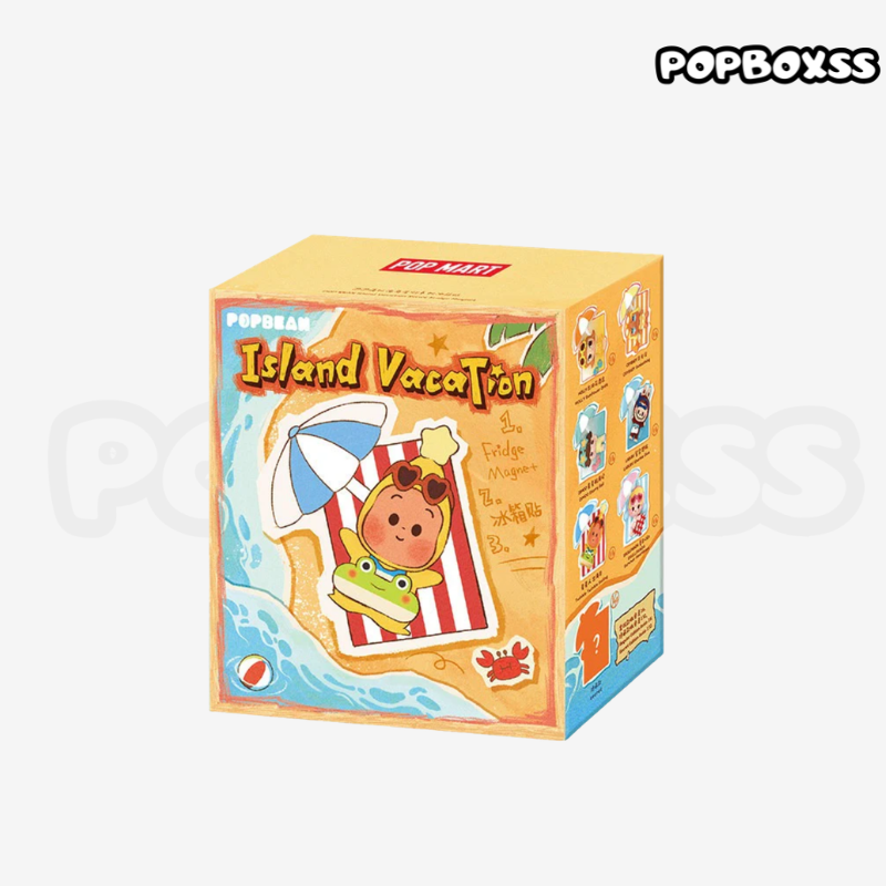 POPMART POP BEAN Island Vacation Series Refrigerator Magnet Blind Box (PRE-ORDER)