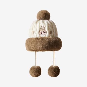 Warm Fluffy Holiday Series-LABUBU Plush Hat.