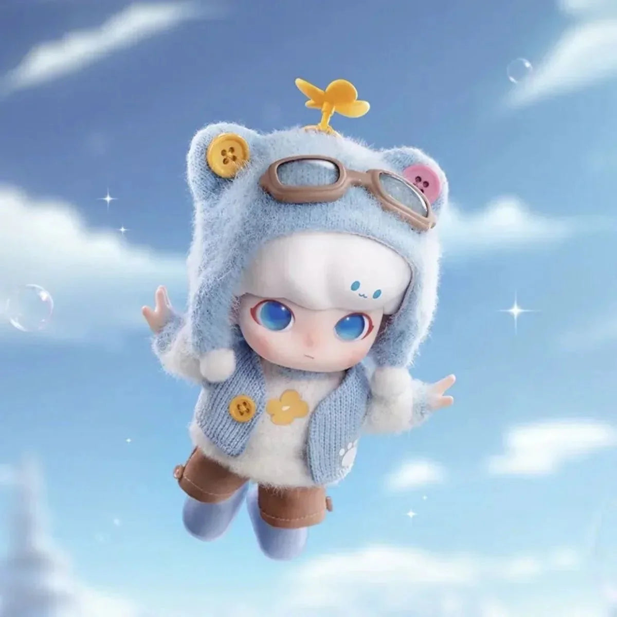 Dimoo Pilot Bear Action Figure