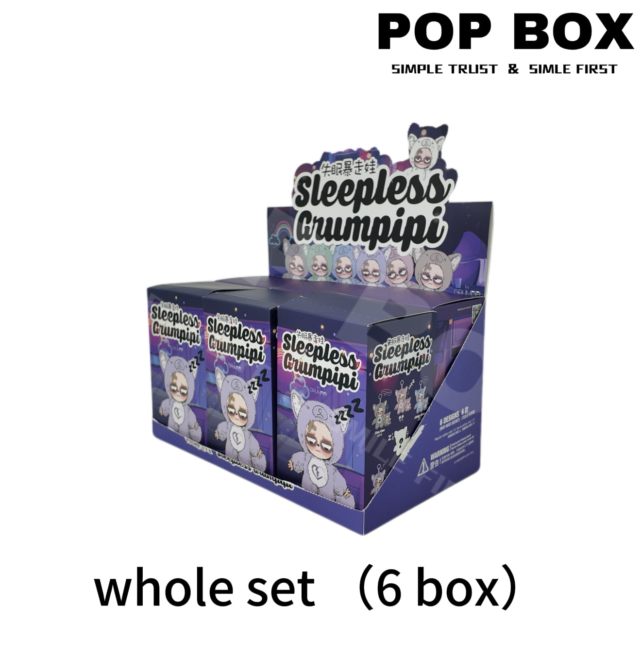 【US 3-5 arrival】Sleepless Grumpipi Series Figures, Blind Box