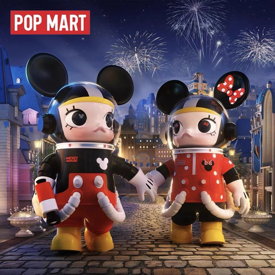 POP MART MEGA SPACE MOLLY 400% MINNIE & MICKEY Series