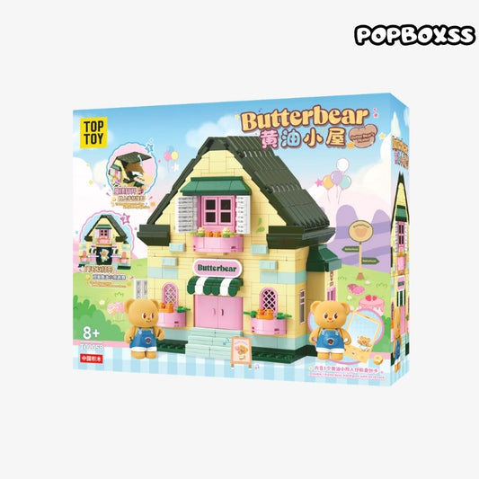 TOP TOY Butter Bear Home Projection Cottage Building Kit 600+Pcs