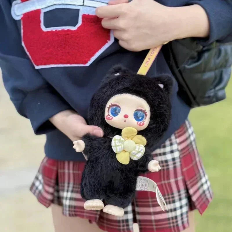 Liila's Lucky Cat Series Midnight Blackcurrant Plush Doll. Limited Edition