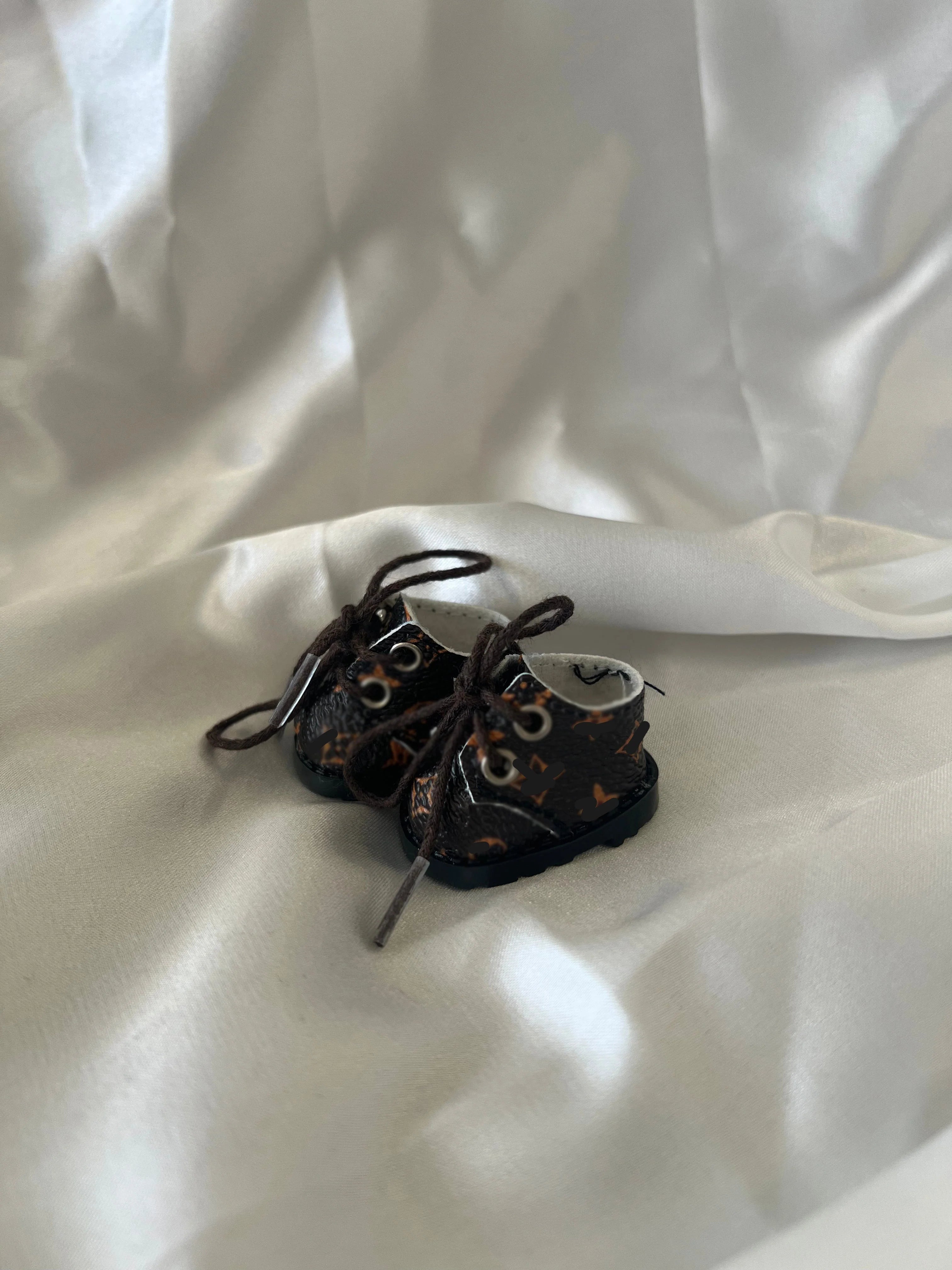 Labubu Brown Monogram Mini Boots