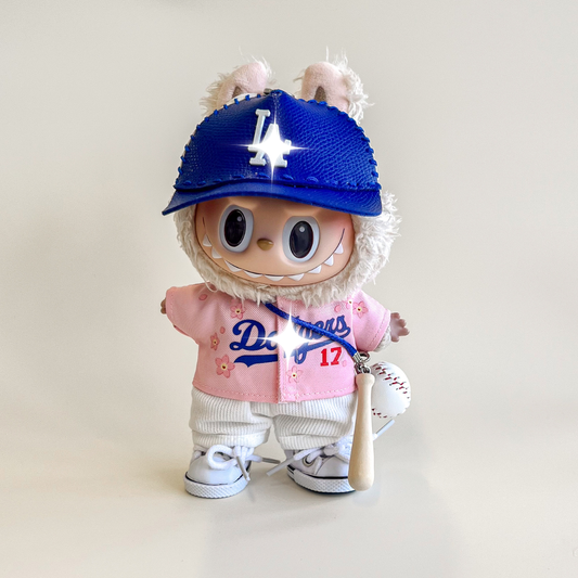 Labubu Baseball Outfit Set – Tokyo Pink Edition