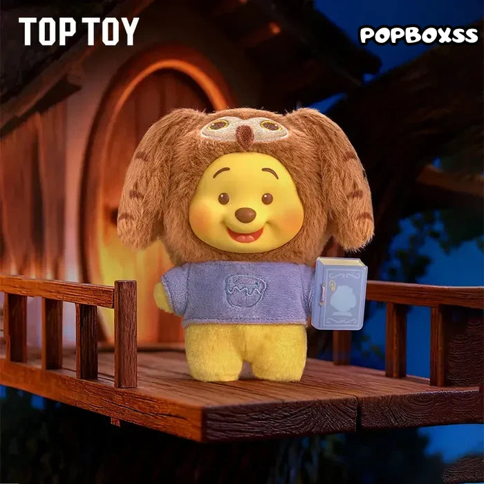 TOP TOY Winnie the Pooh Animal Storybook Series Plush Keychain Blind Box