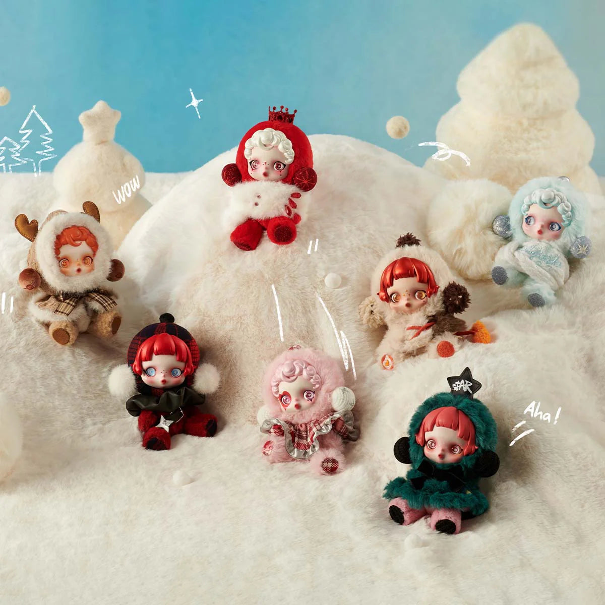 SKULLPANDA Winter Symphony Series Plush Dolls, Blind Box