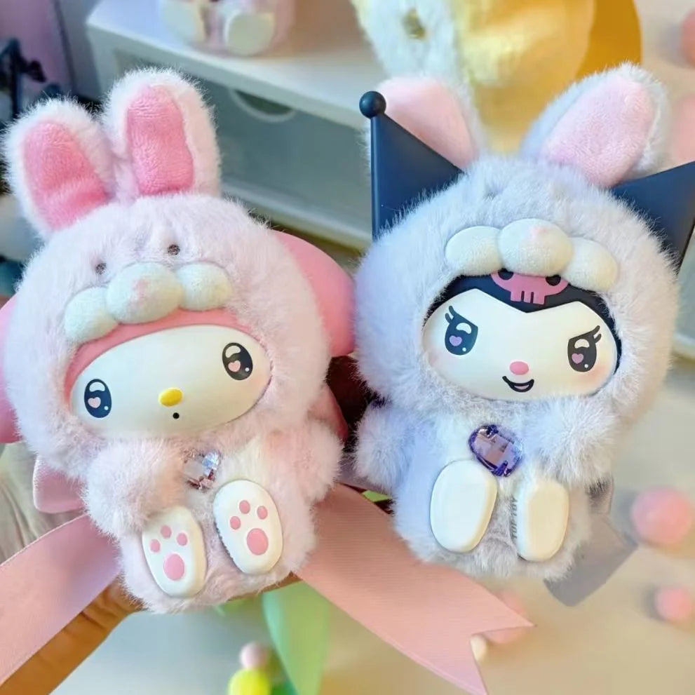 SANRl0 Characters Diamond Bunny Baby Series Plush Blind Box