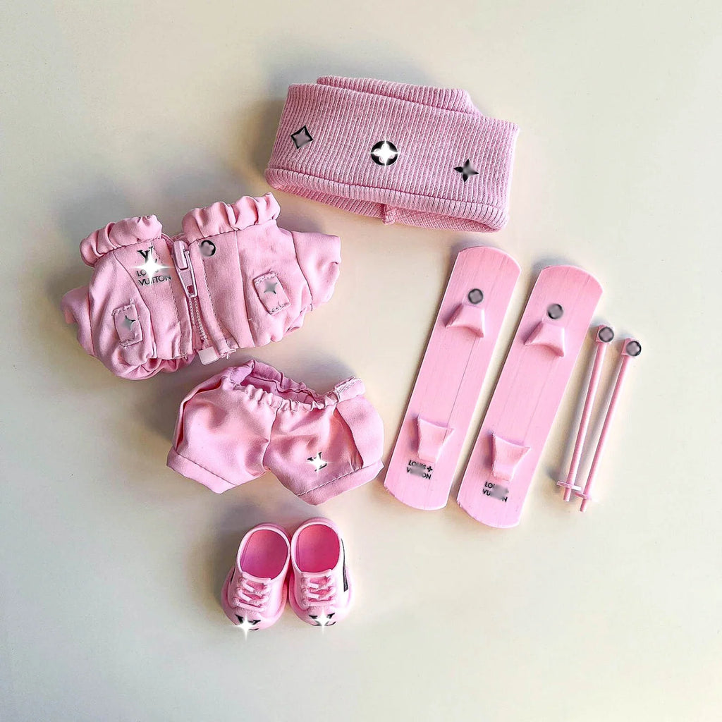 Labubu Pink Ski Outfit Set