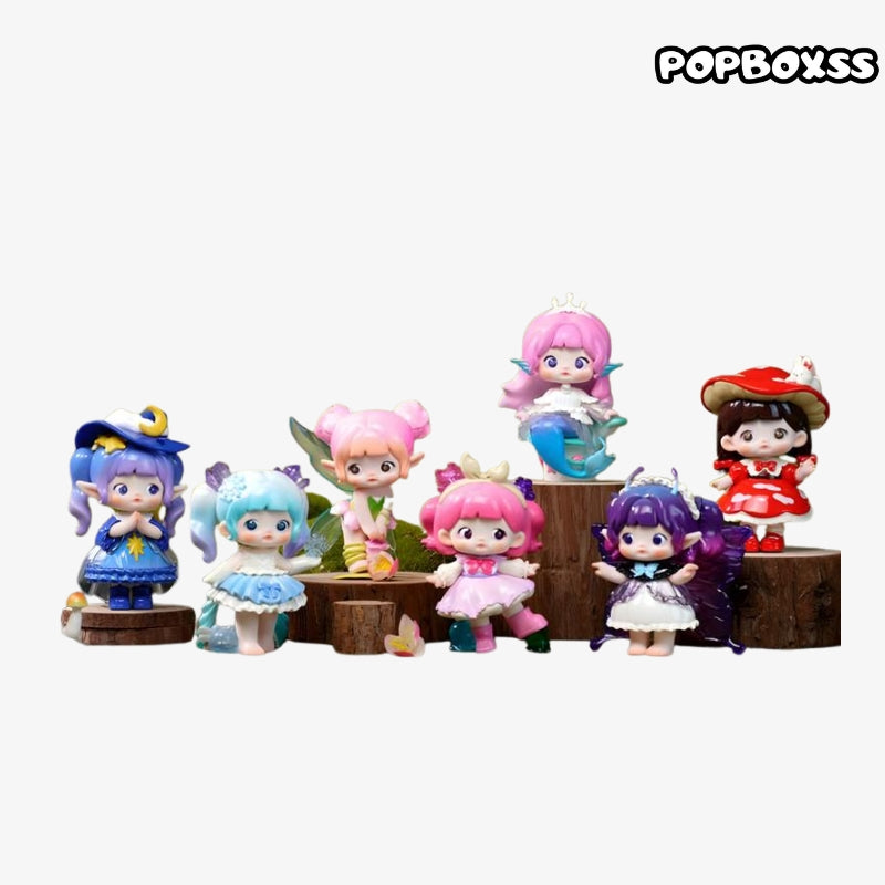 Knockout Small World Series blind toe trendy hand made doll gift decoration pink hair Mermaid DESIGN HANDMADE office doll gift best
