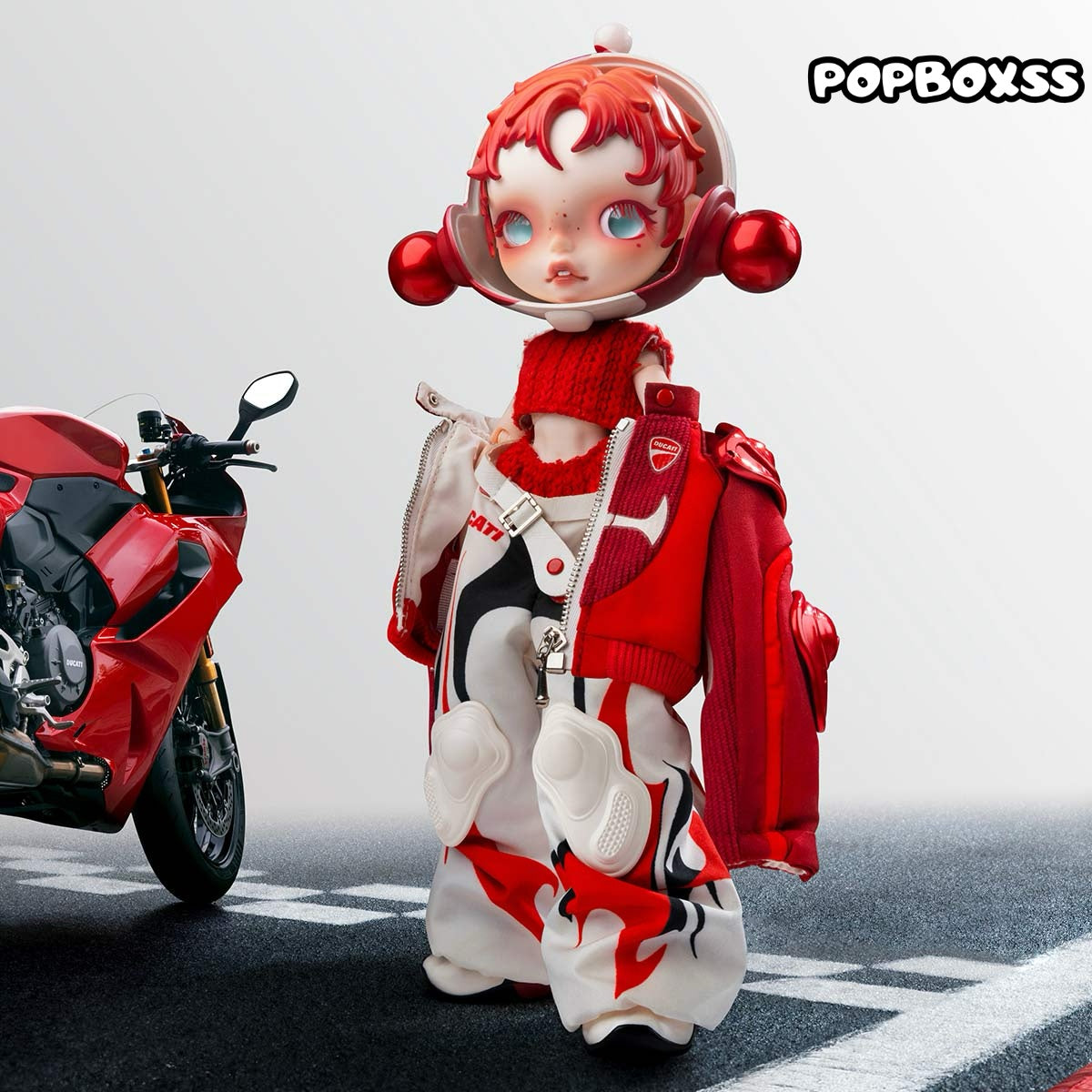 SKULLPANDA × DUCATI 1/6 Action Figure Pop Mart