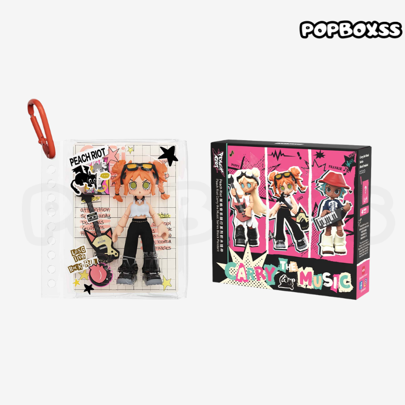 POPMART Peach Riot Carry the Music Series Block Pendant