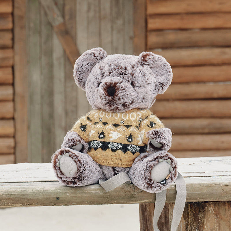 HIRONO Living Wild Snow Frost Plush Bear bag