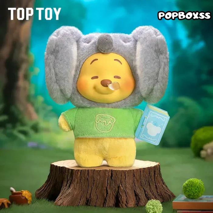 TOP TOY Winnie the Pooh Animal Storybook Series Plush Keychain Blind Box