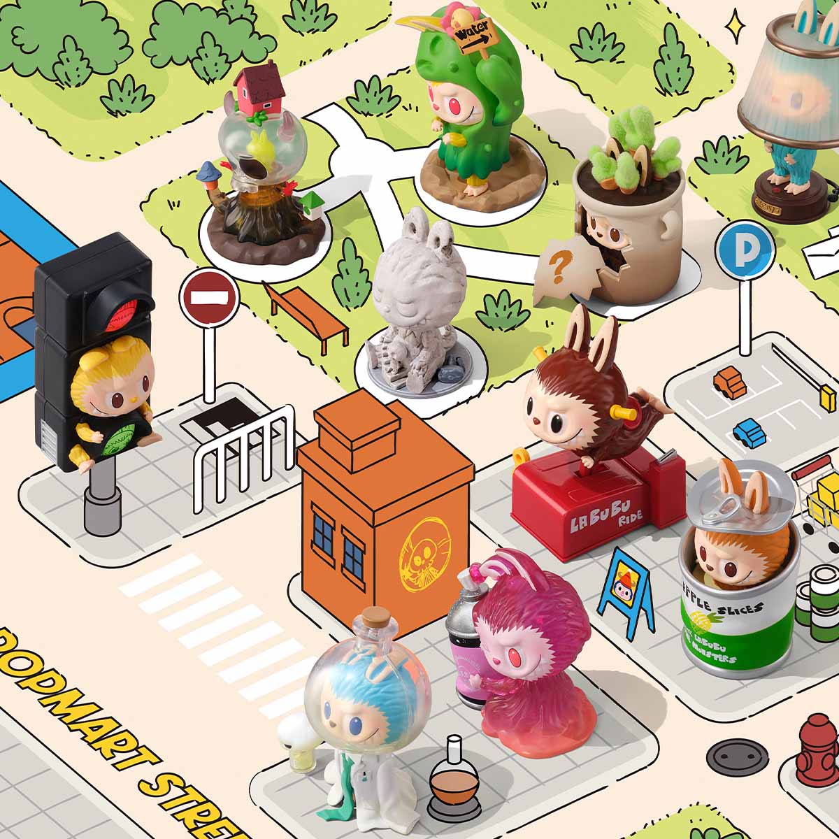 The Monsters LABUBU Almost Hidden Series Figures. Blind Box