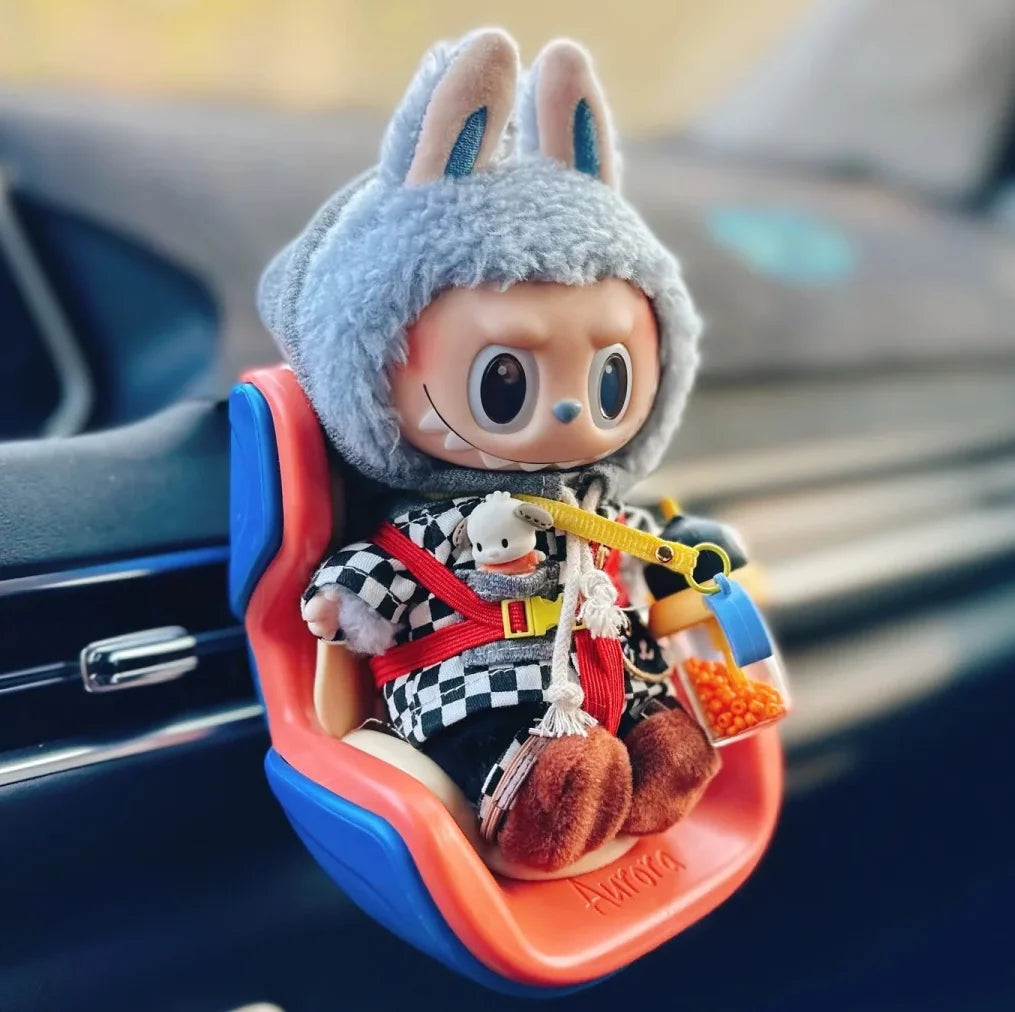 Kawaii Doll Seat Mini Seat for Labubu Ob11 Doll Cartoon Ornament