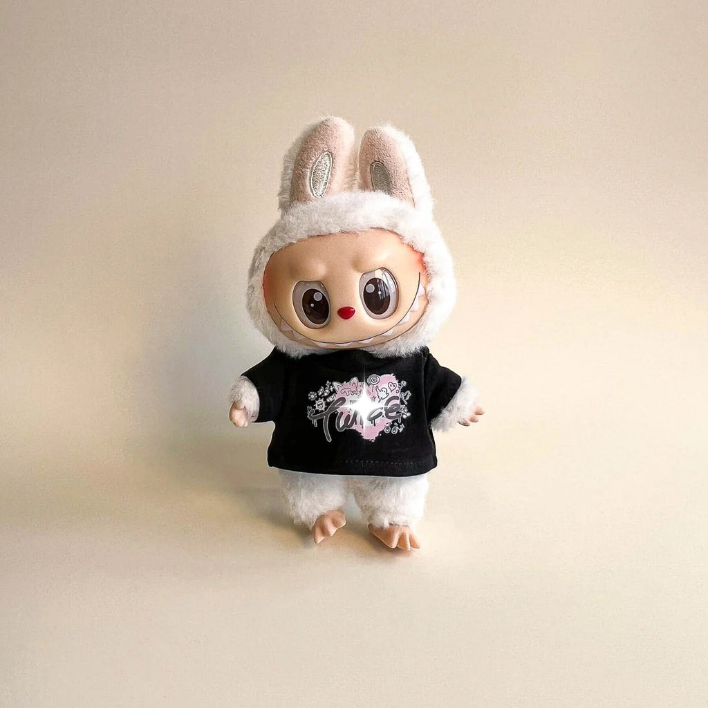 Labubu Pink Signal Idol Tee Outfit — With Mini Fan Lightstick (2 Items)