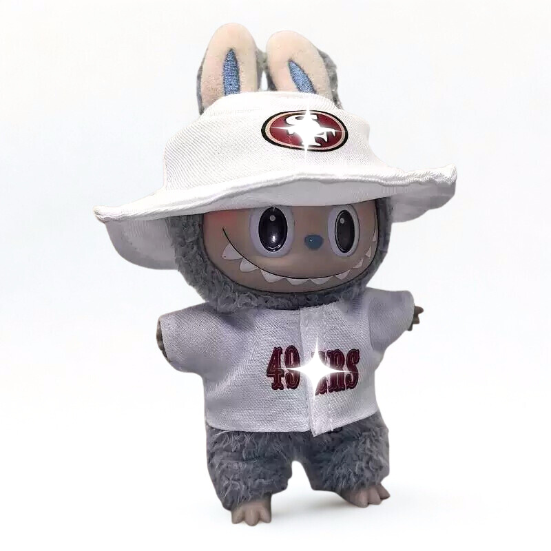 Labubu White Baseball Streetwear Set