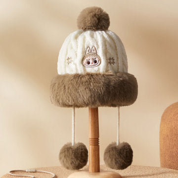 Warm Fluffy Holiday Series-LABUBU Plush Hat.