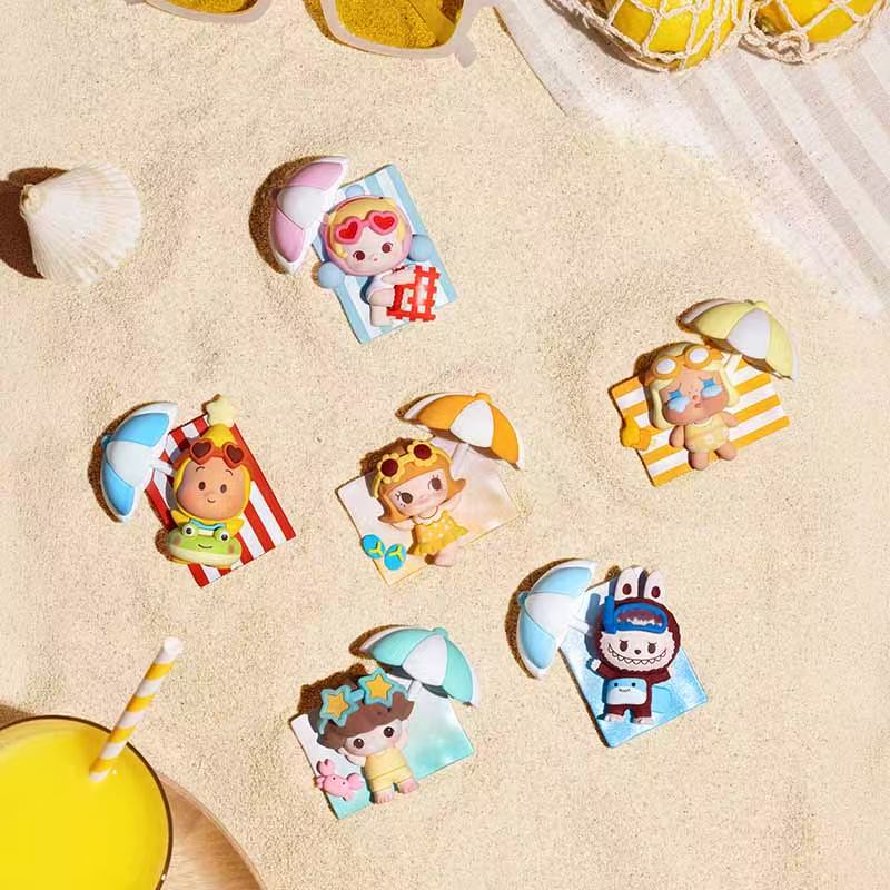 POPMART POP BEAN Island Vacation Series Refrigerator Magnet Blind Box (PRE-ORDER)