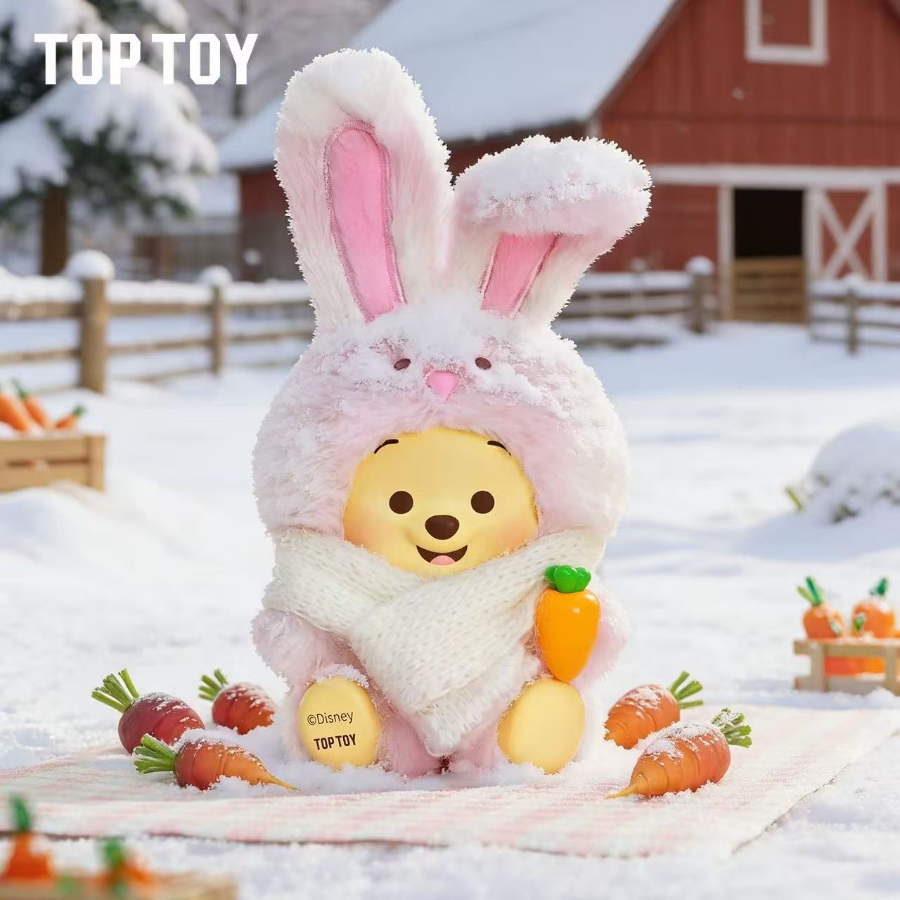 TOPTOY Disney Winnie the Pooh Happy Farm Animal Collection blind box
