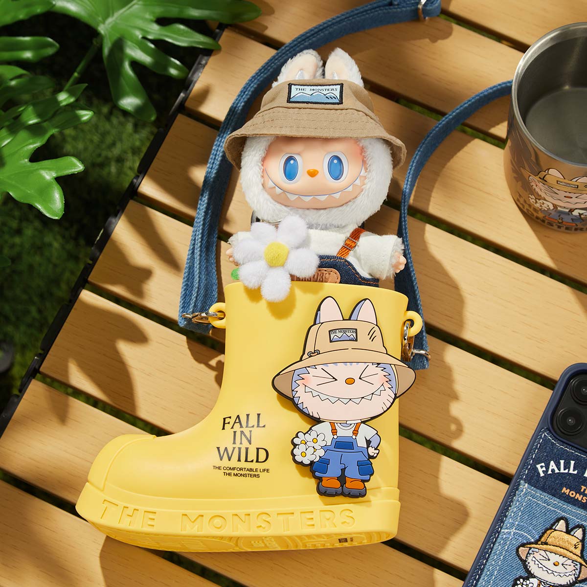 THE MONSTERS labubu FALL IN WILD SERIES-Rain Boot Bag