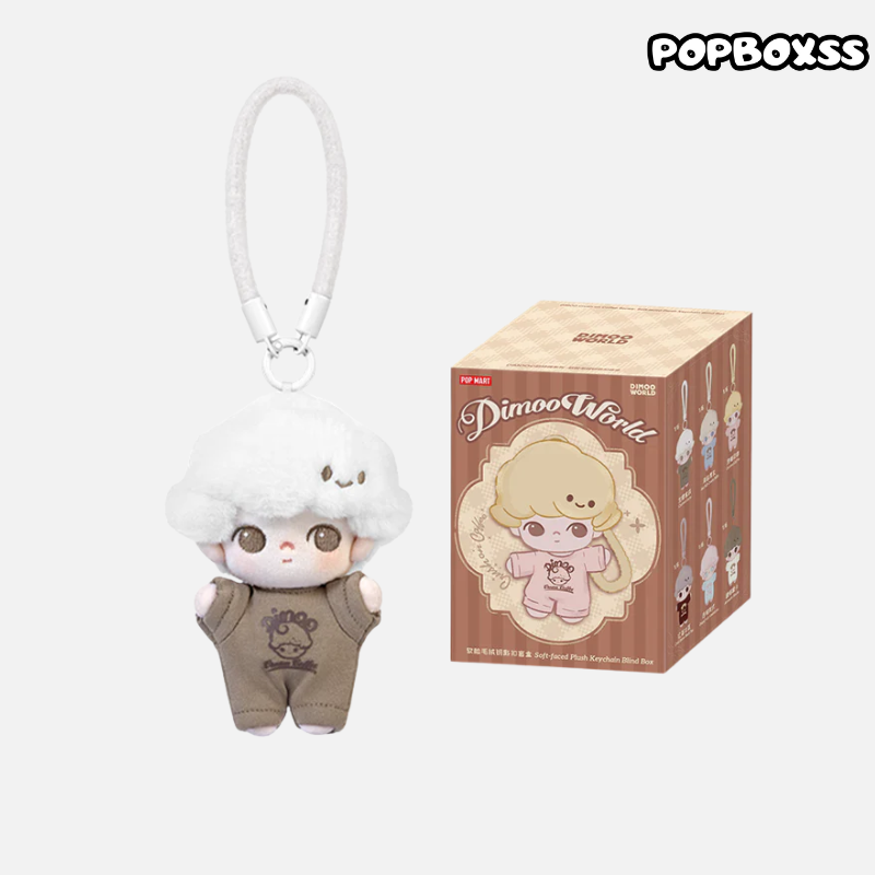 POPMART DIMOO Crush on Coffee Series-Soft-faced Plush Keychain Blind Box
