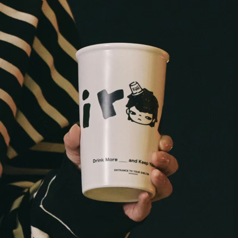 POPMART Hirono Convenience store roaming Shanghai Limited Ceramic cup