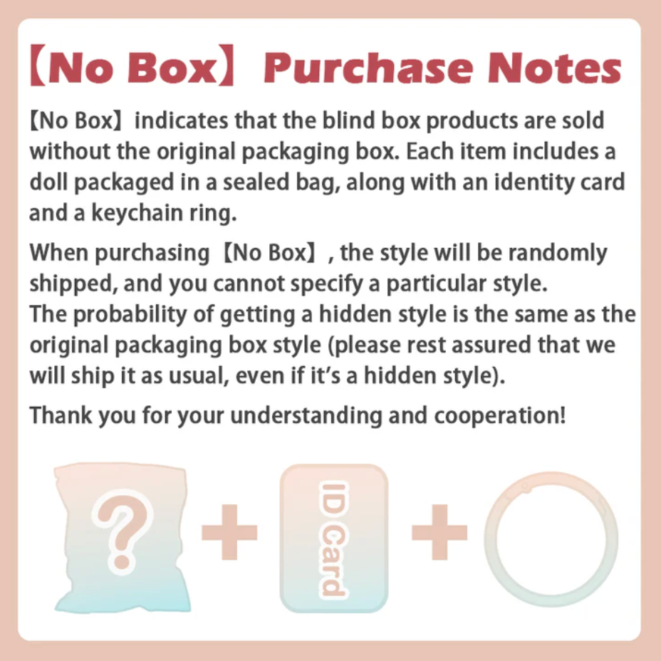 Nommi Loveliness Never Ends Series Plush Dolls. Blind Box