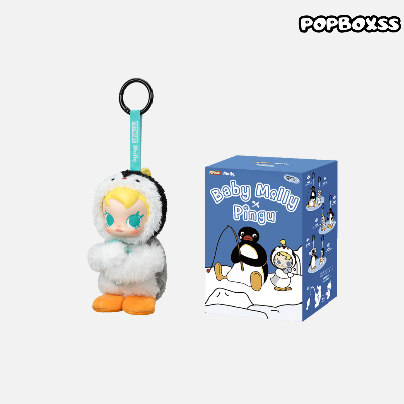Baby Molly × Pingu Happy Fishing Series-Vinyl Plush Pendant Blind Box