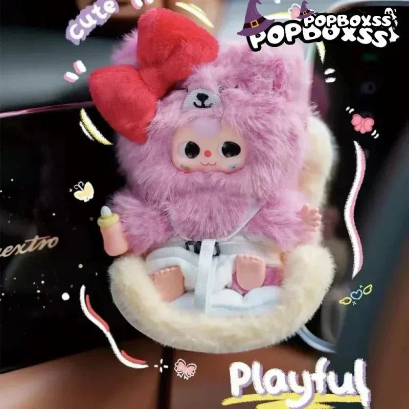 Baby Three Vehicle Mounted Baby Series Plush Dolls, Blind Box