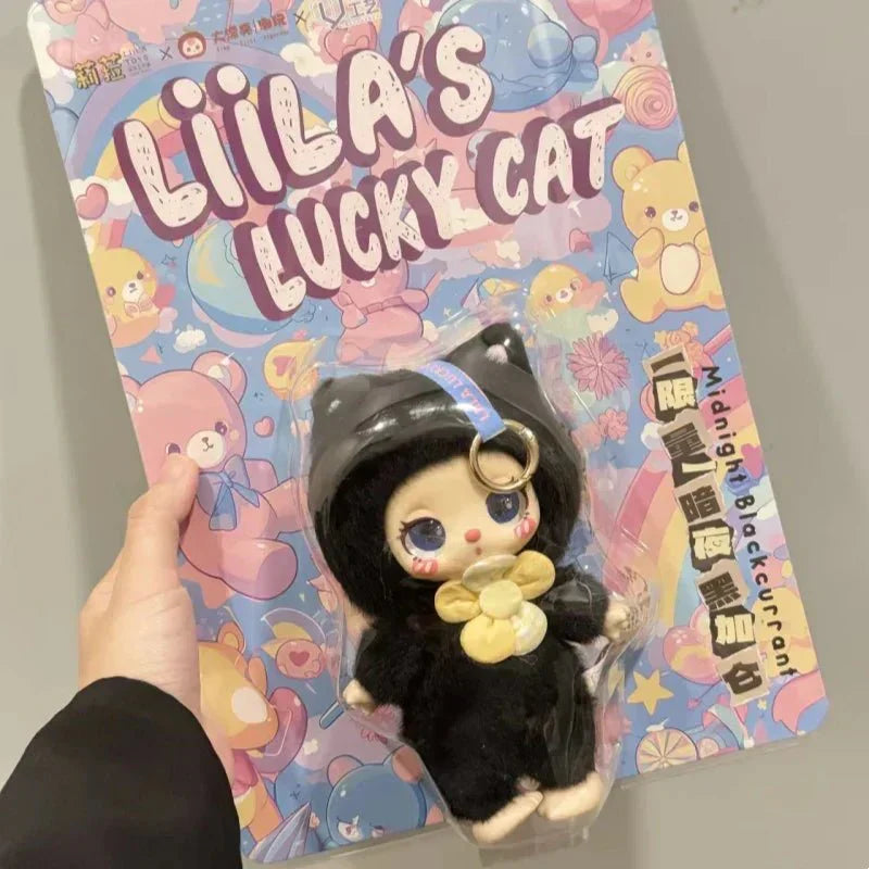 Liila's Lucky Cat Series Midnight Blackcurrant Plush Doll. Limited Edition