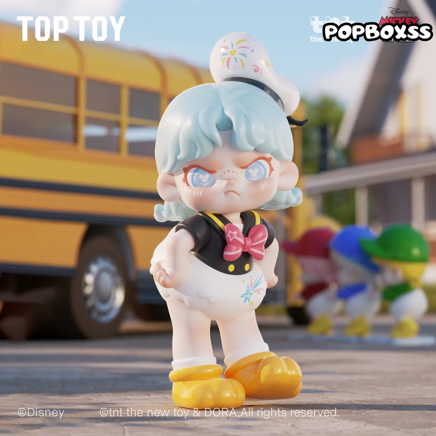 TOP TOY DISNEY DORA Loves Mickey Series Figures Blind Box