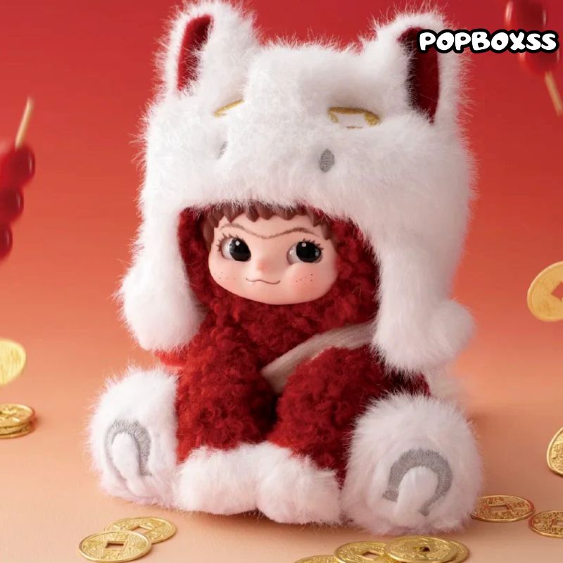 WAKUKU Snowy Lucky Hooves Series Plush New Year Limited Edition Hanging Card