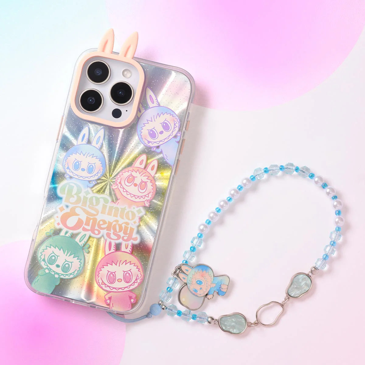 POP MART THE MONSTERS LABUBU Big into Energy Series-Phone Charm Blind Box