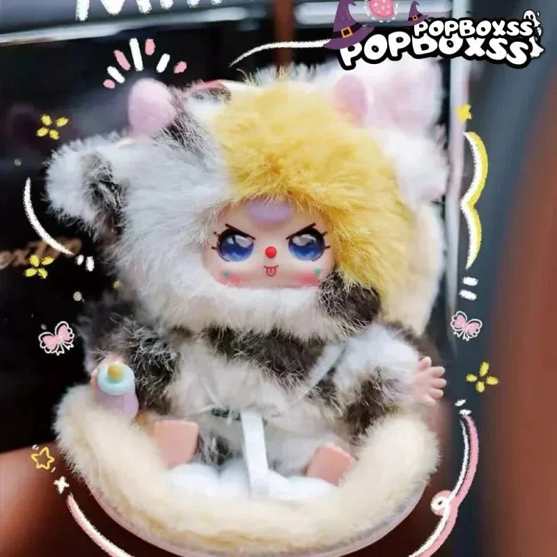 Baby Three Vehicle Mounted Baby Series Plush Dolls, Blind Box