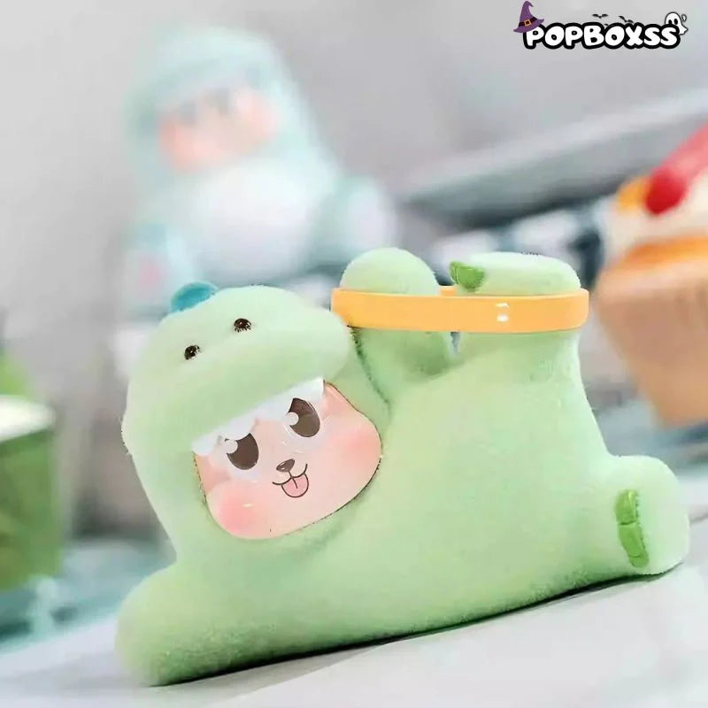 THE SLLO Dinosaur Series PVC Figures. Fuzzy Blind Box